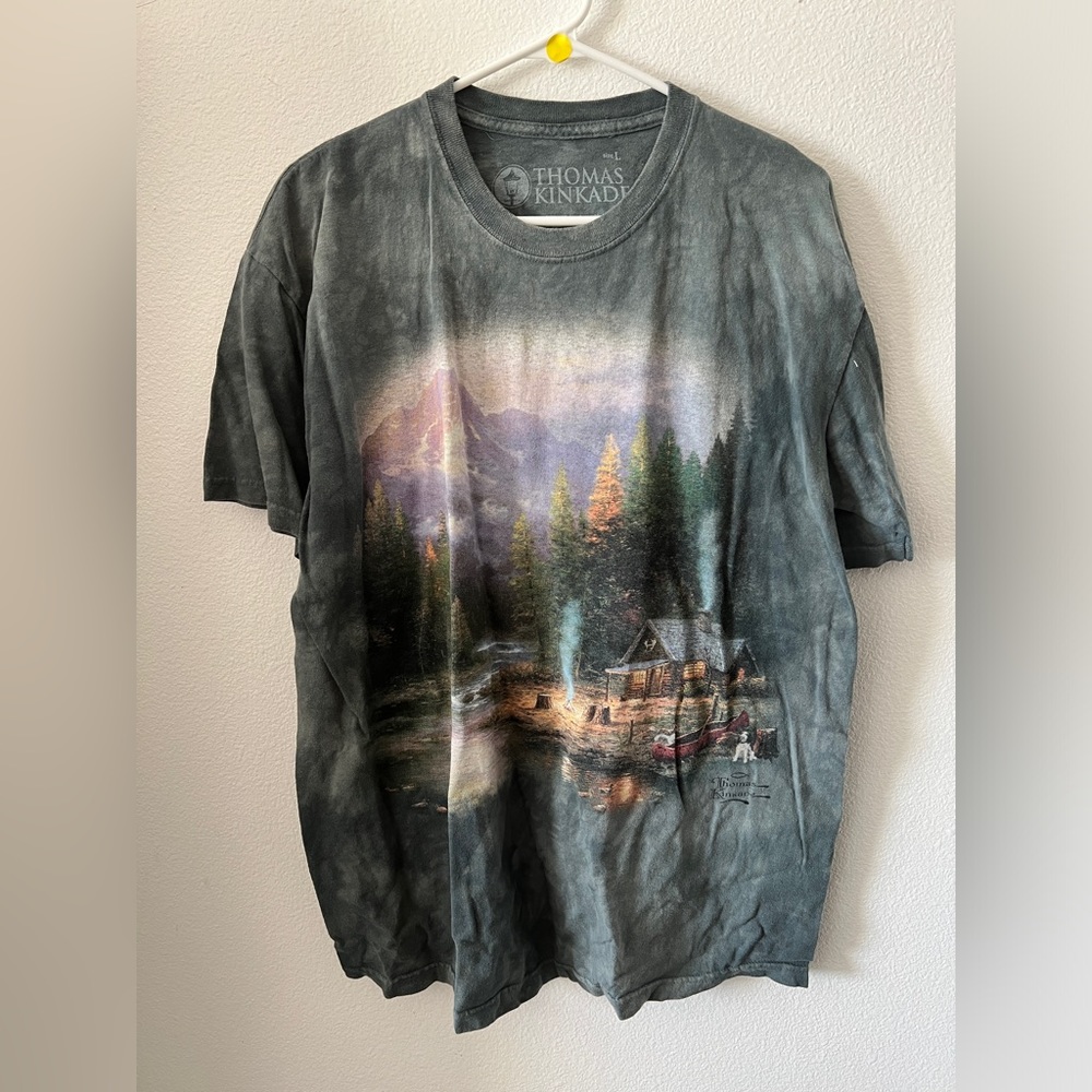 Thomas Kincaid Vintage art tee. Size Large. Great condition